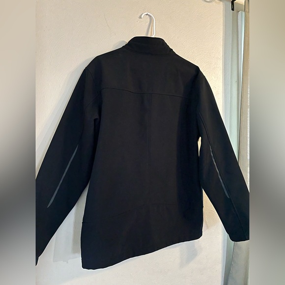 Affolder Implement Sales jacket men’s large black full zip farmer rain NWOT - Picture 7 of 14